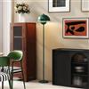 HOMCOM Lampada da Terra a Piantana Interruttore a Pedale Ø30x155 cm Verde