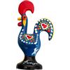 Generic Portogallo Galo De Barcelos, arte popolare portoghese dipinta a mano gallo argilla policroma - simbolo di buona fortuna e prosperità - souvenir dal Portogallo (6,5 cm o 6,5 cm di altezza) (blu)