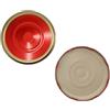 OPIROS Capsule Twist Off Con Flip Diametro mm.110 Colore Rosso Oro Con Bottone Centrale Di Controllo Clic Clac Per Barattoli Coperchi Per Vasi Grandi Conserve Passate Marmellate Confetture (25)