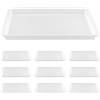 MOUYAT 10 vassoi grandi in plastica per attività artistiche, organizer per scuola, casa, progetti fai da te, pittura, perline, forniture organizzative, 39 x 29 x 4 cm