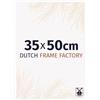 Dutch Frame Factory - Cornice 35x50 cm - Bianco Lucente - Cornice per foto in Plastica con vetro plastico Antiriflesso - Cornice portafoto 35x50 cm - Easy