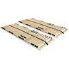 vidaXL Reti a Doghe 2 pz 7 Zone con 28 Doghe in Legno 80x200 cm