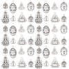 PH PandaHall 48 pz Ciondoli Buddha Stile Tibetano Argento Antico Ciondoli in Lega per Collana Bracciale Orecchino Creazione di Gioielli Portachiavi Vento Climi