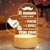 Vetbuosa Regalo Nonno Compleanno, Festa del Papa Idee Regalo, Luce Notturna in Acrilico Regali per Nonno da Nipote Nipoti, Regali Anniversario, Uomo Natale 2025 Offerte