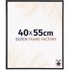 Dutch Frame Factory - Cornice 40x55 cm - Nero Opaco - Cornice per foto in Plastica con vetro plastico Antiriflesso - Cornice portafoto 40x55 cm - Angers