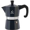FOREVER Caffettiera Moka Alluminio, Miss Moka Prestige 'Noblesse', Caffettiera Moka per Casa, Caffettiera Portatile per Viaggio, inclusa Guarnizione in Silicone (3 Tazze)
