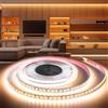 BRIMETI Striscia LED 24V 10Metri, Luce LED Interno 6000K Bianco Caldo Strisce Nastro SMD2835 120LED/m Luminoso, Larghezza 8 mm, per Cucina, Soggiorno, Bar Feste (Senza Alimentatore)