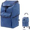 Ulawellor Borsa di Ricambio per Carrello della Spesa in Tessuto Oxford 1 Pezzo Blu | Misura 55 x 31 x 23 cm, Sostituisce Borse Usurate, Articoli Raccolti, per Supermercato Mercato Uscite