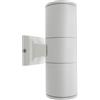 TEKHOME Applique da Esterno 2xGU10 IP55 - Lampada da Parete LED per Esterni a Doppia Luce su e Giù, Design Moderno in Alluminio, Impermeabile, per Facciata, Giardino o Ingresso ES01 (BIANCO)