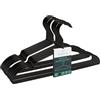 Parusia Gruccia appendiabiti in metallo nero, 42 cm di larghezza, 1 cm di spessore, antiruggine, indeformabile, per riporre abiti e organizzare armadi, appendiabiti, Clothes Hanger (10)