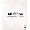 Dutch Frame Factory - Cornice 40x55 cm - Bianco Lucente - Cornice per foto in Plastica con vetro plastico Antiriflesso - Cornice portafoto 40x55 cm - Angers