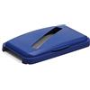 Durable 1800502040 Coperchio a cerniera Durabin per 60 litri, fessura, blu