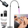 Kensbro Lampada UV per ciglia, 10 W, luce UV a LED per per indurire la luce, luce UV LED, a collo di cigno, 1 - 3 secondi, estensione rapida per ciglia con funzione timer