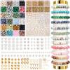 ARTREE Perline naturali da 8 mm e set con pietre preziose, braccialetti fai-da-te, perlina di vetro con accessori per gioielli da bracciale e collana