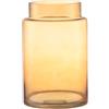 KAYLETIN Vaso grande in vetro, vaso per fiori in vetro ambra, vasi per bouquet grandi, vasi grandi con ampia apertura per la casa, il matrimonio, il soggiorno, la decorazione dell'ufficio, 23 cm