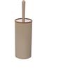 Generico Set accessori bagno completo Linea London TORTORA effetto legno - Dispenser, Portascopino, Portaspazzolino, Portasapone e Pattumiera 5L (PORTASCOPINO)