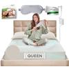 ECOHEAL Earth Grounding Lenzuolo con angoli per letto queen size, con 12% fibra d'argento, 4% seta e 84% cotone biologico, beige, lenzuola morbide e conduttive per un sonno migliore