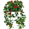 Flair Flower Fiori artificiali di rose selvatiche in scatola, 57 cm, decorazione per matrimoni, fiori di seta, fiori decorativi