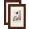 walther design Home HO030ND - Cornice portafoto in legno, 20 x 30 cm, confezione da 2, noce