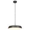 Briloner - Lampadario a sospensione LED con luce bianco caldo, 14,5W, 1800lm, lampadario cucina, camera da letto, soggiorno, cameretta, lampadari moderni, 35 x 120 cm, Bronzo Antracite metallizzato