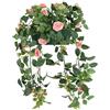 Flair Flower Fiori artificiali di rose selvatiche in scatola, 57 cm, decorazione per matrimoni, fiori di seta, fiori decorativi