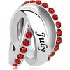 LSxAB Gennaio-Dicembre 12 mesi Colore Birthstone Charm Compleanno Compatibile con Bracciali Pandora, Rame, Nessuna pietra preziosa