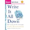 MACMILLAN Write It All Down : How to Put Your Life on the Page (Quick Reads 2025)