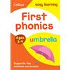 Collins Easy Learning Preschool First Phonics Ages 3-4 For Home Learning: Ideal for home learning
