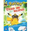 Nelson Pokémon Activity-Buch: Pokémon Mein Sticker- und Malspaß: Mit bunten Stickern und Stickern zum Ausmalen | Bunte Rätselseiten, Ausmalseiten und Sticker für Kinder ab 4 Jahren