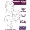 POSEmuse Poses for Artists Volume 7 - Faces and Expressions: An essential reference for figure drawing and the human form. (Inspiring Art and Artists)