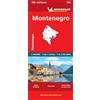 Michelin Éditions Montenegro: Straßen- und Tourismuskarte 1:160.000