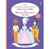 Usborne Mein großes Anziehpuppen-Stickerbuch: Reise um die Welt und Modische Reise durch die Zeit: Doppelband mit über 450 Stickern - Mode-Stickerheft ab 5 Jahren