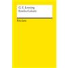 Reclam Philipp Jun. Emilia Galotti. Ein Trauerspiel in fünf Aufzügen. Textausgabe mit Anmerkungen/Worterklärungen: Lessing, Gotthold Ephraim - Deutsche Klassiker der Literatur - 45