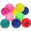 BESTonZON Palline da Bingo Numerate in Plastica senza Cuciture, Set da 10 Palline Riutilizzabili per Giochi di Società e Lotterie, per Feste, Concorsi a Premi e Attività Ricreative