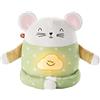 Fisher-Price - Topino Meditazione e Relax, Peluche con Suoni Rilassanti, Esercizi Guidati di Meditazione e Musica, Giocattolo per Bambini 2 - 5 Anni, HJF21