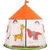 GEIwenle Tenda da gioco per bambini, Castello da Principessa Principe Tenda da Gioco, tenda indiana portatile Pop-up, casa di giochi per interni ed esterni, regalo di compleanno di Natal (arancione)