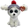 Ty Beanie Boos - Sleighbell il Barboncino Neve con Occhioni Azzurri Glitterati, il Peluche con gli Occhi Grandi Scintillanti, Speciale Natale - 15 Cm - T37299