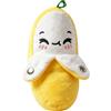 Genérico Peluche interattivo a forma di banana con musica, divertente peluche a forma di banana sensibile al con suono, adorabile pupazzo di banane, giocattolo sensoriale musicale per bambini