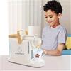 BAKAJI Macchina per il Caffè Giocattolo per Bambini Fedele Riproduzione, Coffee Maker Elettrodomestico Gioco di Emulazione Finzione con Serbatoio di Acqua Vera e Tazzina, Idea Regalo (Bianco)
