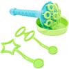 Generisch Bolle di sapone - Bastone per tromba, divertente giocattolo per bolle di sapone, riutilizzabile, set da gioco per bambini con 2 bacchette e vassoio, per feste, attività all'aperto,