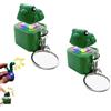Generico 2PCS Frog Croaking Fidget Keychain with Sound & LED Lights,Frog Croaking Fidget Toy, Adults Keyboard Clicker Lizard Fidget Toys,Rechargeable Keychain Stress Relief Button (Frogs)