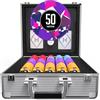 HEITOK Set Poker 600 Fiches 11,5g Pesanti - Valigetta Professionale in Alluminio con Fiches Numerate e Dealer Button per Texas Hold'em Blackjack