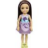 Barbie Mattel - Barbie Chelsea Friend Doll, Wearing Unicorn and Star Pattern Shirt, Polka Dot Skirt and Yellow Sandles