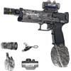 NIUBI Pistola ad acqua elettrica con luci, pistola a spruzzo ad alta potenza di grande capacità, gamma 28-32 FT, pistola ad acqua estiva per feste in piscina spiaggia all'aperto