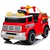 Mondial Toys Camion Pompieri Cavalcabile Elettrico 12V per Bambini - Veicolo con Sirena, Luci Lampeggianti, Estintore ad Acqua, Microfono, Telecomando, Musica, LED, USB, Cintura di Sicurezza