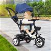 Kedia YR248272 - Triciclo per bambini, con barra di spinta, per bambini a partire da 1 anno, regalo per ragazzi e ragazze (YR248272_blu)