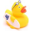 Duckshop I papera da bagno surfista I paperella di cigolio L 7,5 cm I regalo per sport acquatici I Presente Collezionista