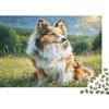 MNBVCXZLKJH Cane da Pastore Prato Puzzle 1000 Pezzi Gioco di Puzzle 1000 Pezzi per Adulti Relax Regalo Famiglia 38x26cm/1000pcs