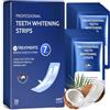 CharmChic 28 Pezzi Strisce Sbiancanti Denti, 14 Paia, Strisce Sbiancanti Per Denti Decolorati del Caffè e Tè, Rapid White Kit Sbiancante, Cura dei Teeth Bianchi Alito Fresco, Sorriso Luminoso e Naturale,Viola