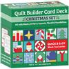 C & T Publishing Quilt Builder Card Deck Christmas Set : 40 Jolly Blocks, 8 Merry Layouts, Plentiful Possibilities